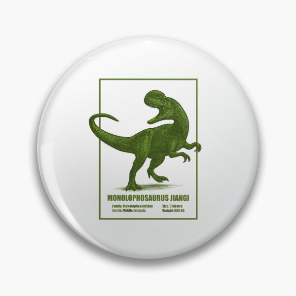 Item preview, Monolophosaurus Jiangi – Vintage Dinosaur Illustration designed and sold by SlatoMato.