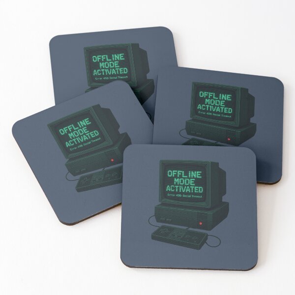 Item preview, Vintage Console Glitch – Offline Mode Gamer Art designed and sold by LaserKey.