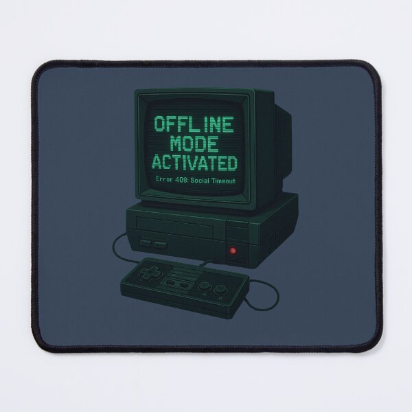 Item preview, Vintage Console Glitch – Offline Mode Gamer Art designed and sold by LaserKey.