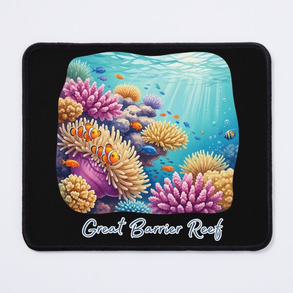 Item preview, A Great Barrier Reef: Colorful Clownfish & Coral Art designed and sold by Digital Dreams Arts.
