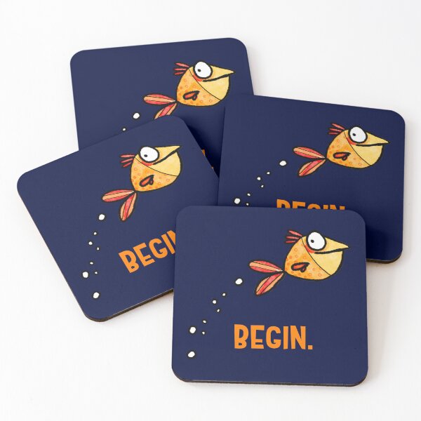 Item preview, Begin - funny fish designed and sold by kobyakov.