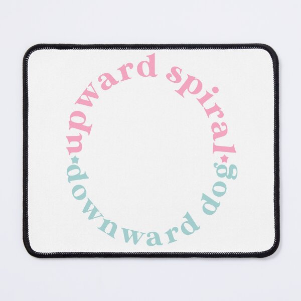 Item preview, Upward Spiral, Downward Dog- aesthetic wellness design designed and sold by Cosmic Detour .