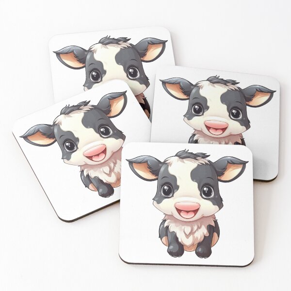 Item preview, little cow sticker designed and sold by Eiwaprints.