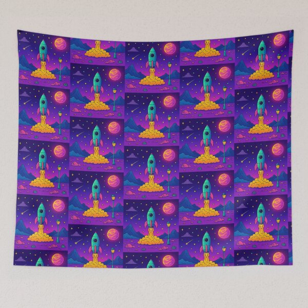 Item preview, Neon Stardust Launch designed and sold by zzz888.