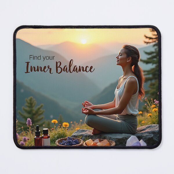 Item preview, Find Your Inner Balance; Yoga Serenity: Aromatherapy’s Gentle Touch designed and sold by Creative-RE.