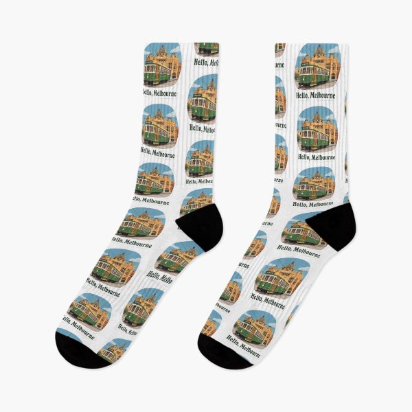 Item preview, Hello, Melbourne!: A Charming and Whimsical Tram Illustration designed and sold by Digital Dreams Arts.