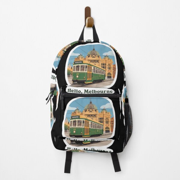 Item preview, Hello, Melbourne!: A Charming and Whimsical Tram Illustration designed and sold by Digital Dreams Arts.