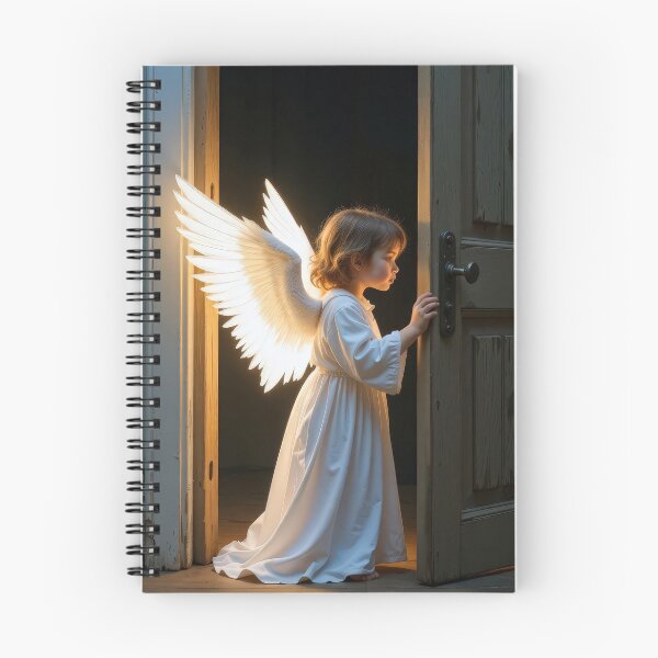 Item preview, Angel Peeking Around a Door designed and sold by Maria Dryfhout.