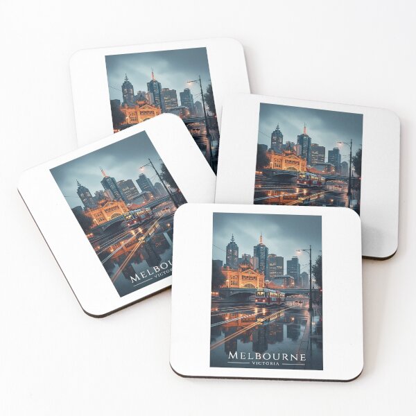 Item preview, Melbourne at Twilight: A Moody and Cinematic Cityscape designed and sold by Digital Dreams Arts.