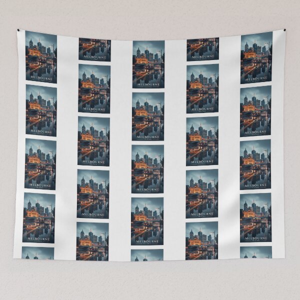 Item preview, Melbourne at Twilight: A Moody and Cinematic Cityscape designed and sold by Digital Dreams Arts.