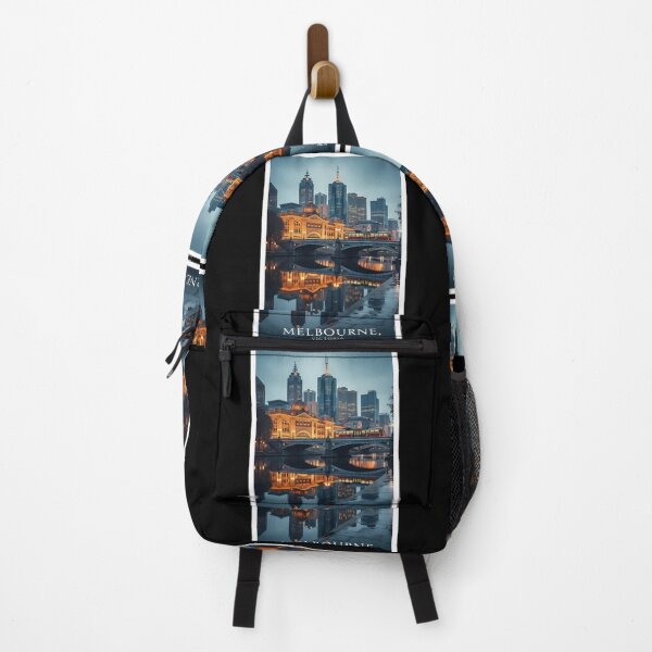 Item preview, Reflections on the Yarra: An Atmospheric Melbourne Skyline designed and sold by Digital Dreams Arts.