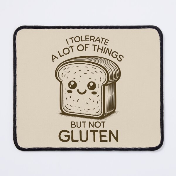 Item preview, I Tolerate A Lot Of Things But Not Gluten Cute Kawaii Bread Gluten Allergy Humor designed and sold by KLArtzStore.