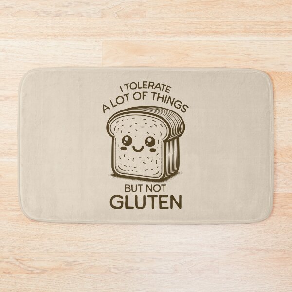 Item preview, I Tolerate A Lot Of Things But Not Gluten Cute Kawaii Bread Gluten Allergy Humor designed and sold by KLArtzStore.