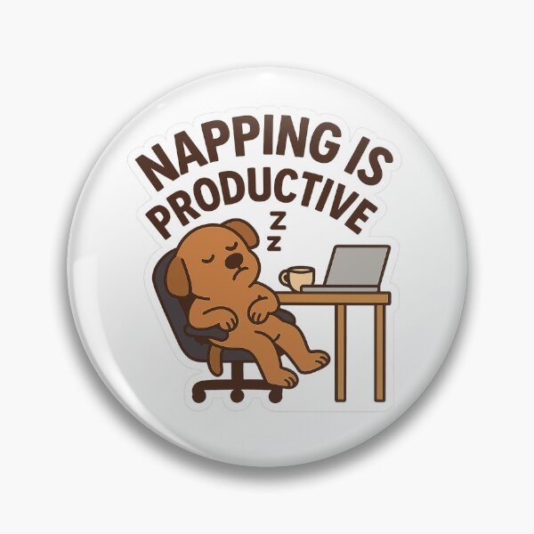 Item preview, Napping Is Productive Funny Dog Office Humor designed and sold by DripDesignHaus.