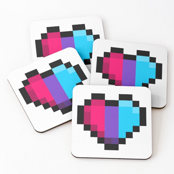 Item preview, AndrogynePixel Heart Pride Flag designed and sold by HarveyHandcraftsandDesigns.