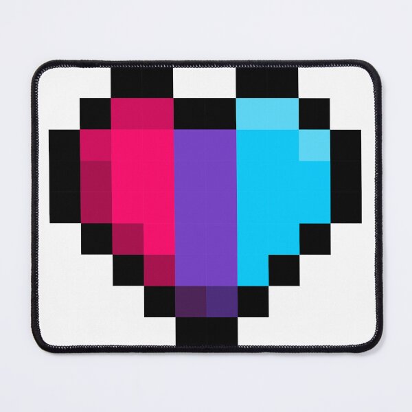 Item preview, AndrogynePixel Heart Pride Flag designed and sold by HarveyHandcraftsandDesigns.