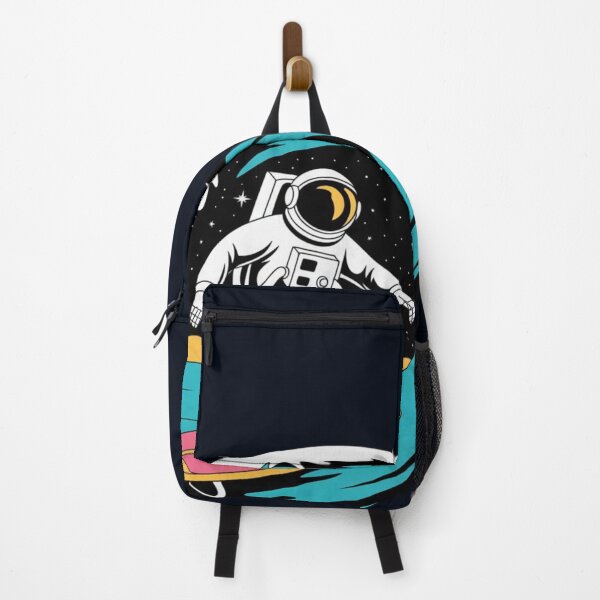 Item preview, Beach astronaut surfing wave under cosmic sky designed and sold by VibrArtco.