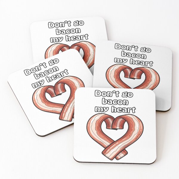 Item preview, Don't go bacon my heart, funny, silly, pun, joke designed and sold by CaptTaters.