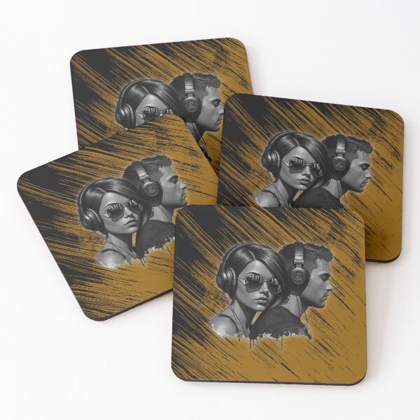 Item preview, Trendy Couple Music Lovers She's Got The Look designed and sold by LANCEWISEMEDIA.