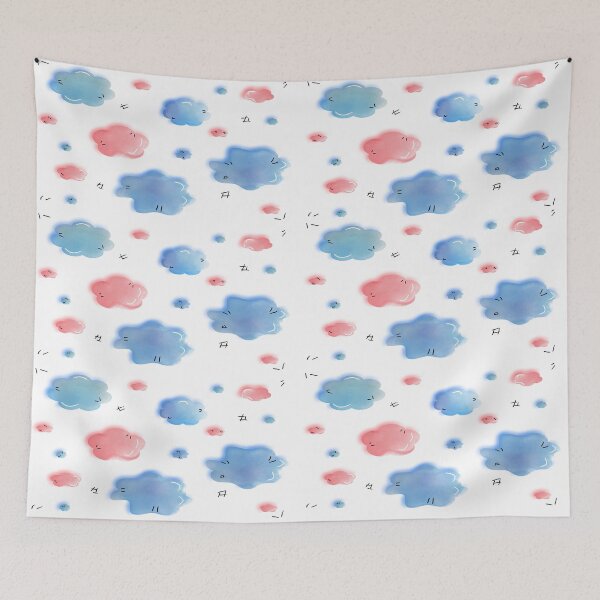 Item preview, Pastel Puffy Clouds designed and sold by ForcePrint.