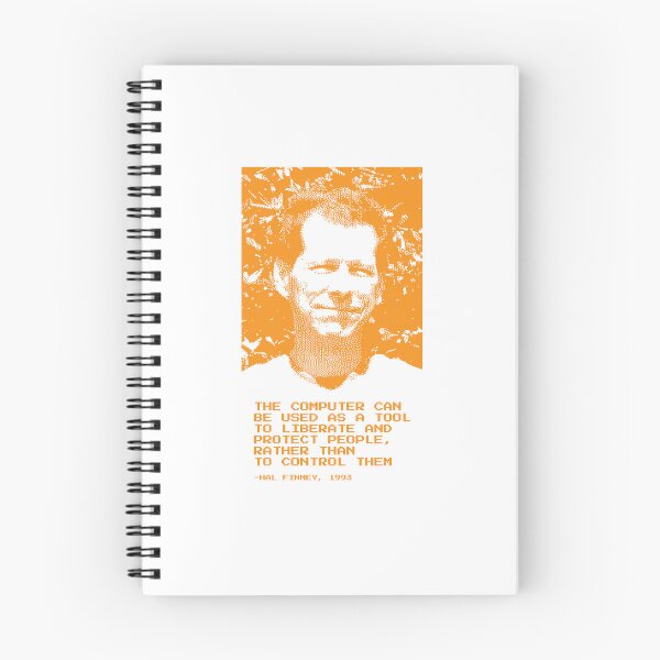 Item preview, Hal Finney Bitcoin Computer Pixel Quote designed and sold by CyberRex.