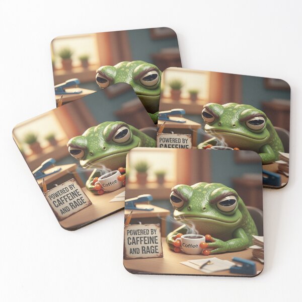 Item preview, Caffeinated Rage Frog designed and sold by Your Buddy Anthony.