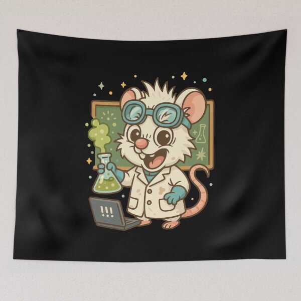 Item preview, Cute and funny lab rat designed and sold by DamioPolArt.