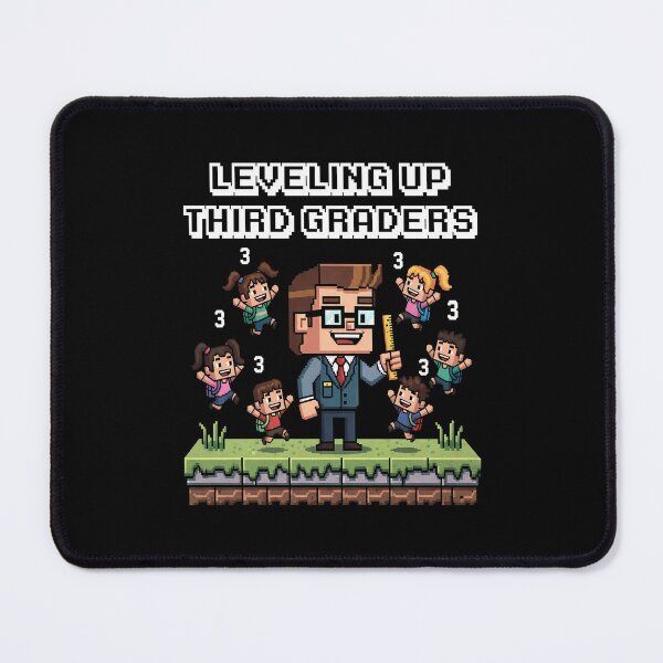 Item preview, Leveling Up 3rd Graders - Pixel Art Third Grade Teacher & Students designed and sold by AnAzArt.