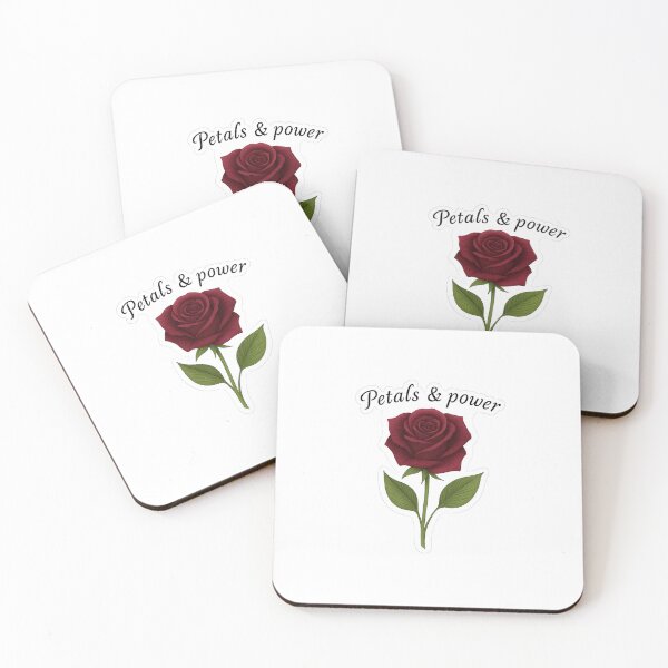 Item preview, Petals & Power – Elegant Red Rose Empowerment Sticker designed and sold by StickerLab011.
