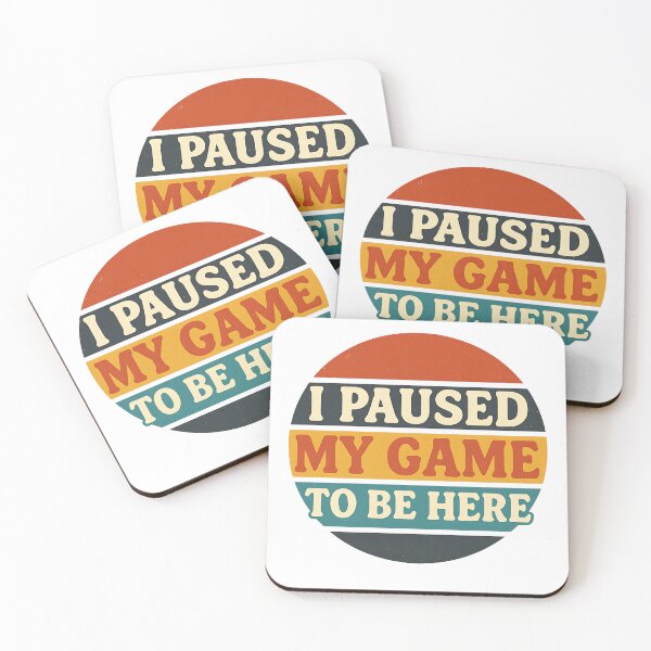 Item preview, I Paused My Game To Be Here – Funny Gamer Retro designed and sold by Adlani.
