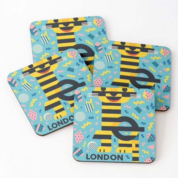 Item preview, Playful PPlayful Pop Art London Zoo Designop Art London Zoo Design designed and sold by StuckOn-Detroit.