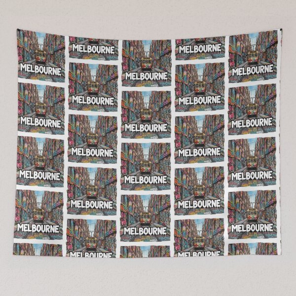 Item preview, Melbourne Laneway: A Vibrant and Gritty Graffiti Art Scene designed and sold by Digital Dreams Arts.