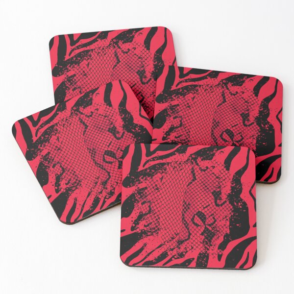 Item preview, Bold Red Snakeskin Zebra Stripes designed and sold by VonsKraftCorner.
