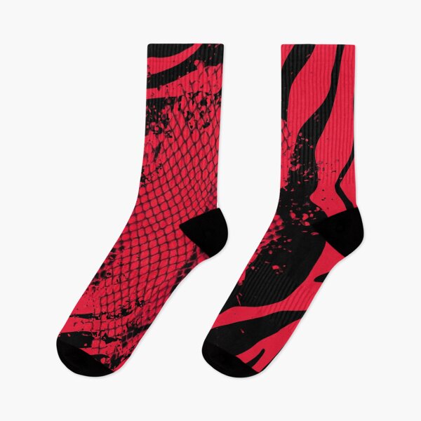 Item preview, Bold Red Snakeskin Zebra Stripes designed and sold by VonsKraftCorner.