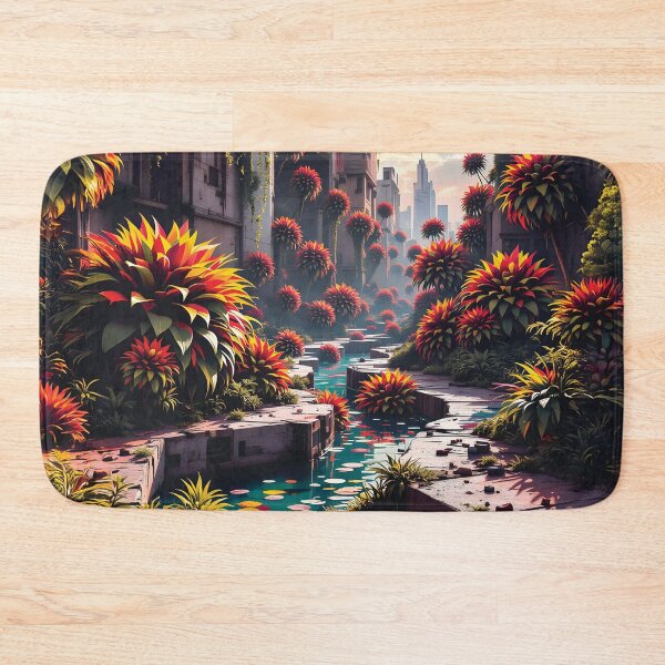 Item preview, Flowering weeds have taken over the abandoned city designed and sold by Marcu Ioachim.