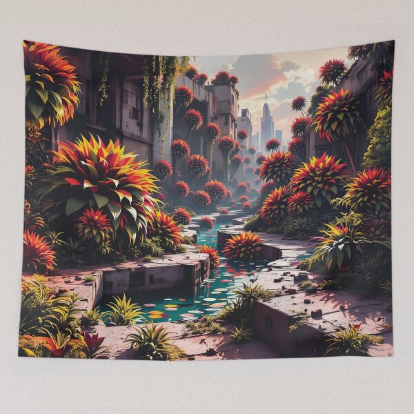 Item preview, Flowering weeds have taken over the abandoned city designed and sold by Marcu Ioachim.