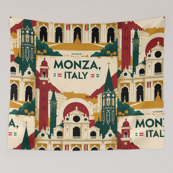 Item preview, Monza Italy Vintage Travel Tourism designed and sold by TravelersGems.
