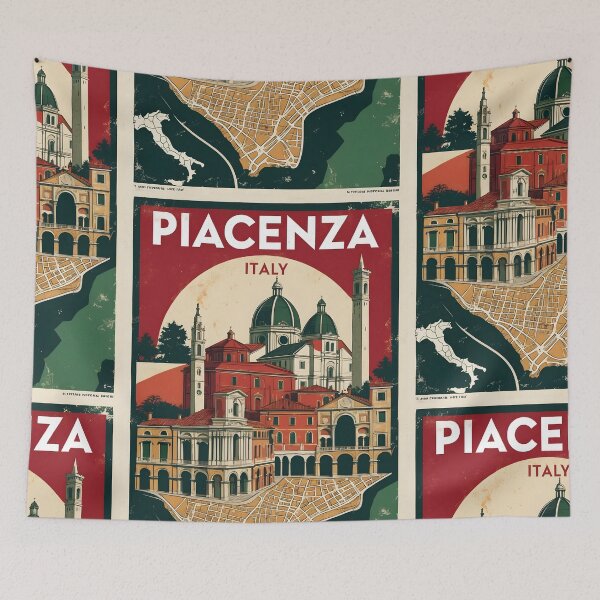 Item preview, Piacenza Italy Vintage Travel Tourism designed and sold by TravelersGems.