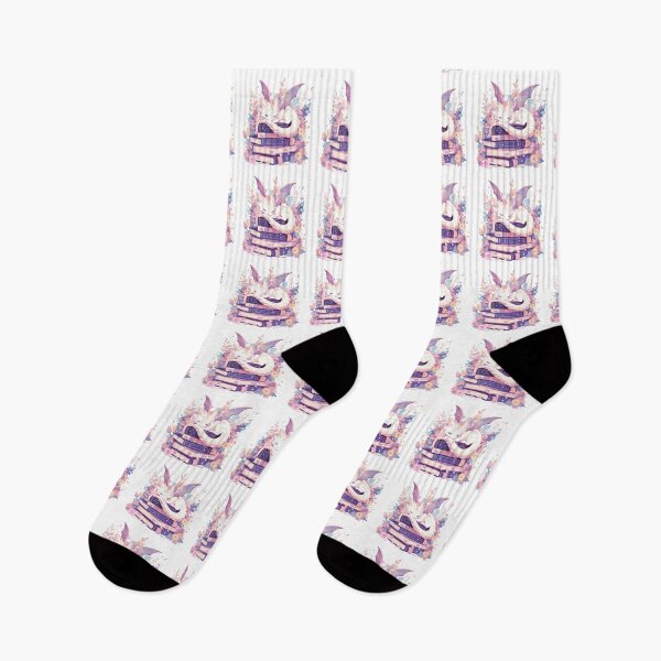 Aperçu de l'œuvre Dragon sur une pile de livres créée et vendue par MendaciousMina.