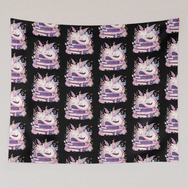 Item preview, Dragon on a stack of books designed and sold by MendaciousMina.