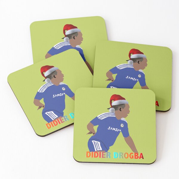 Item preview, Didier Drogba Christmas illustration designed and sold by ZooStateofMind.