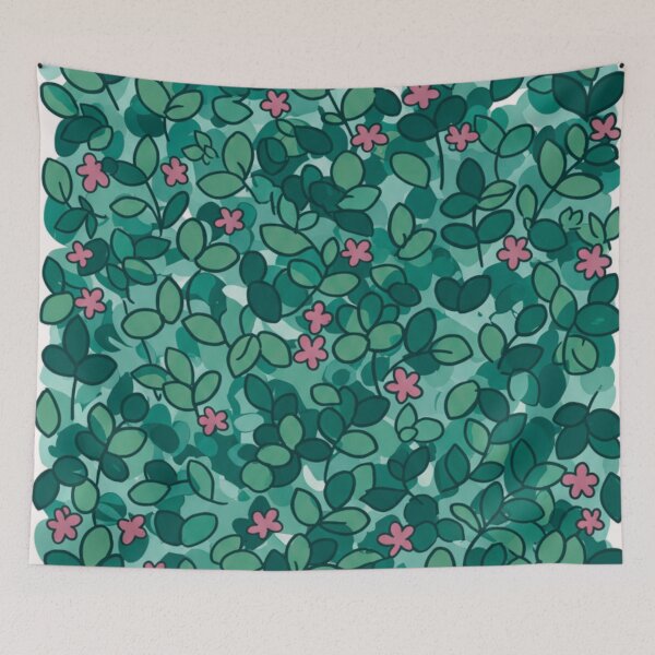 Item preview, Green Whimsy Thicket designed and sold by LyssasMindArt.