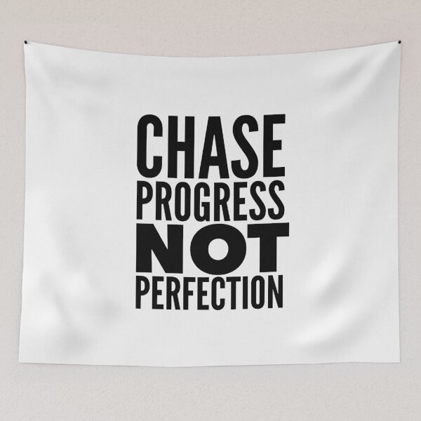Item preview, Chase Progress, Not Perfection - Growth Mindset Quote for Everyday Optimists designed and sold by Soaring Eagle.