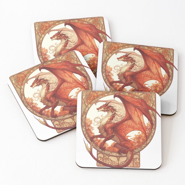 Item preview, Art nouveau Dragon designed and sold by MendaciousMina.