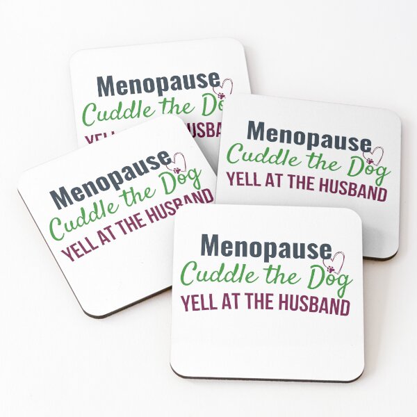 Item preview, Menopause Humor T-Shirt: Cuddle Dog, Yell Husband | Funny Midlife Women's Relatable Gift designed and sold by gomofo1974.