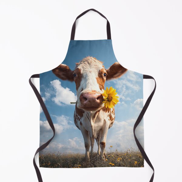Item preview, A cow with a sunflower in her mouth designed and sold by sheptonian.