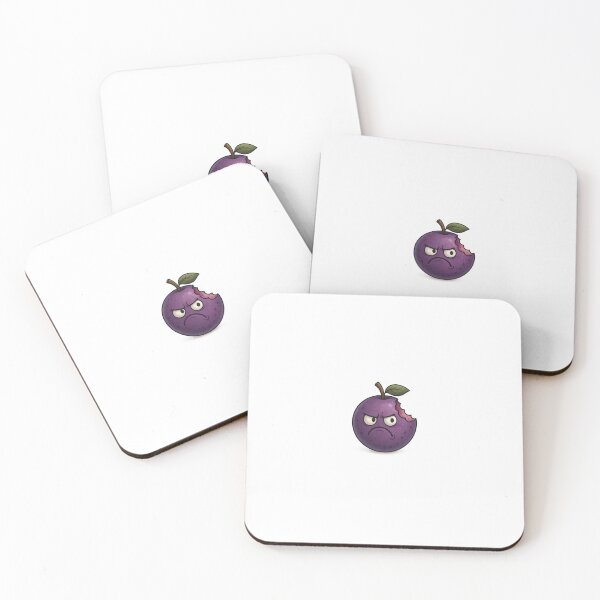 Artikelvorschau, Verärgerte Traube mit herausgebissenem Biss – Angry Fruit Character Art entworfen und verkauft von DripDesignHaus.