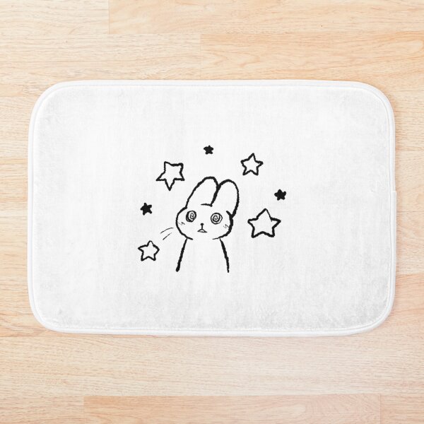 Artikelvorschau, cute whimsical bunny stars spirals  entworfen und verkauft von InkyThinky.