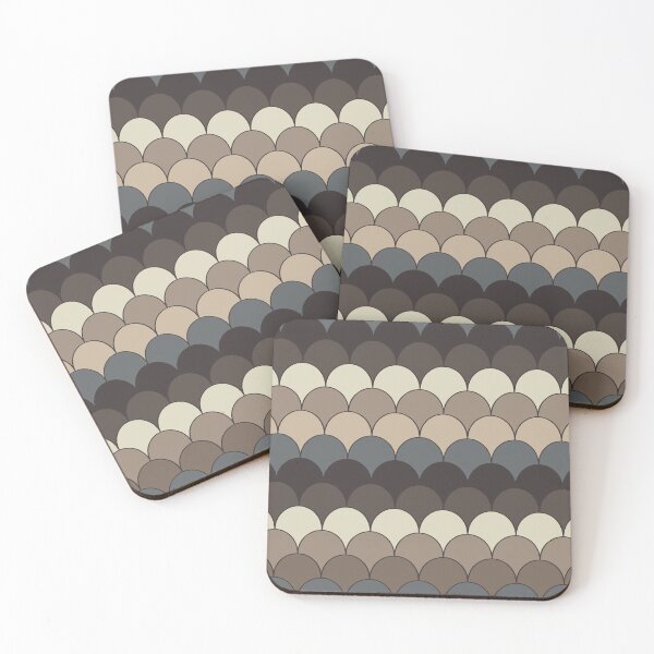 Item preview, Taupe Beige Scallop Seamless Repeat designed and sold by Sharon Schwalbe.