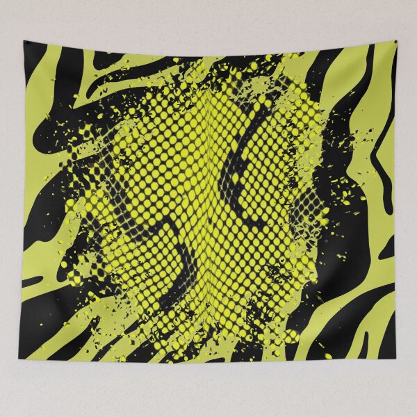 Item preview, Bold Lemongrass Snakeskin Zebra Stripes designed and sold by VonsKraftCorner.